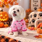 Spooky Pink Dog Pajamas