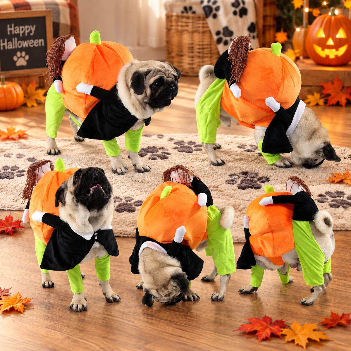 Pumpkin Carrier Dog Costume
