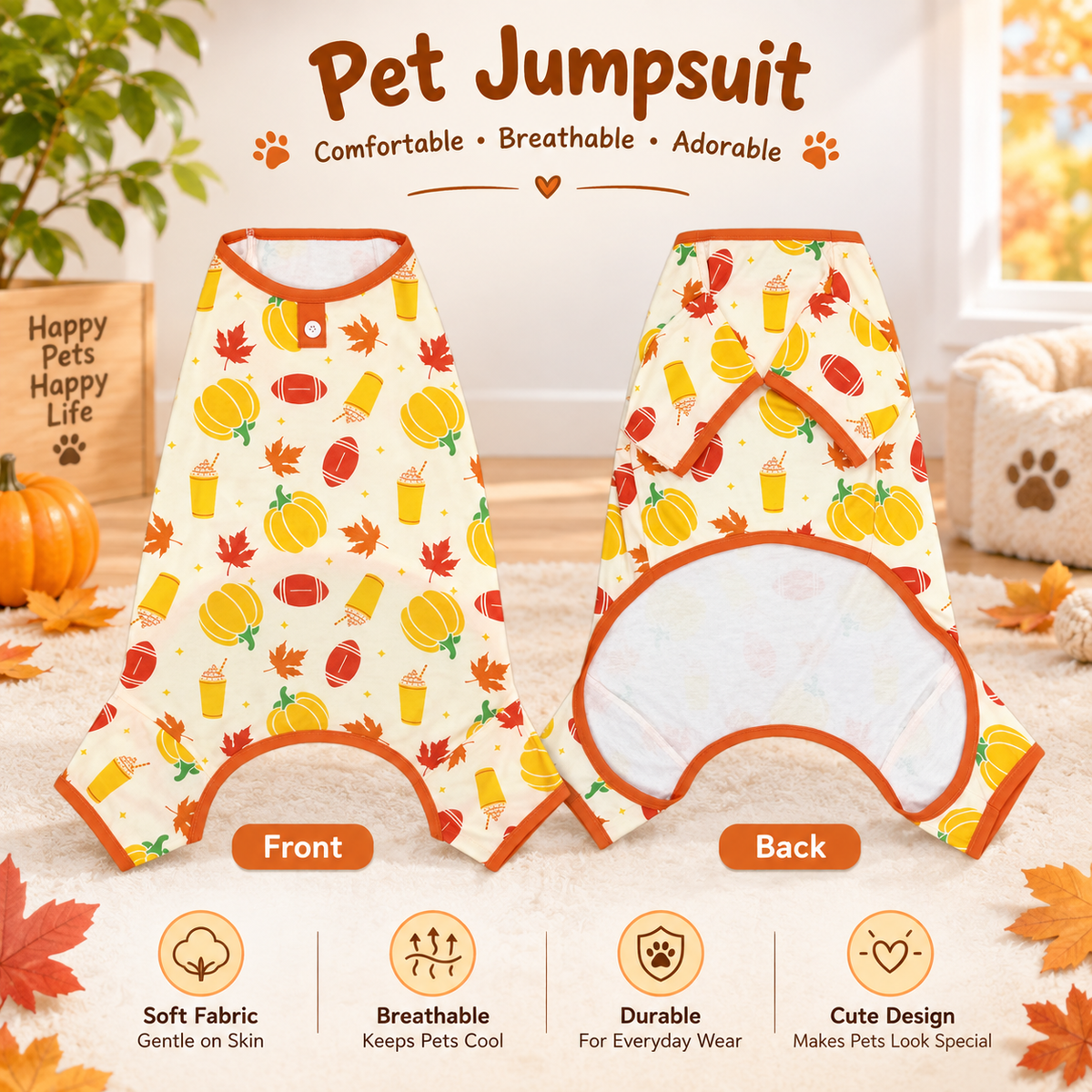 Pumpkin Pet Hoodie