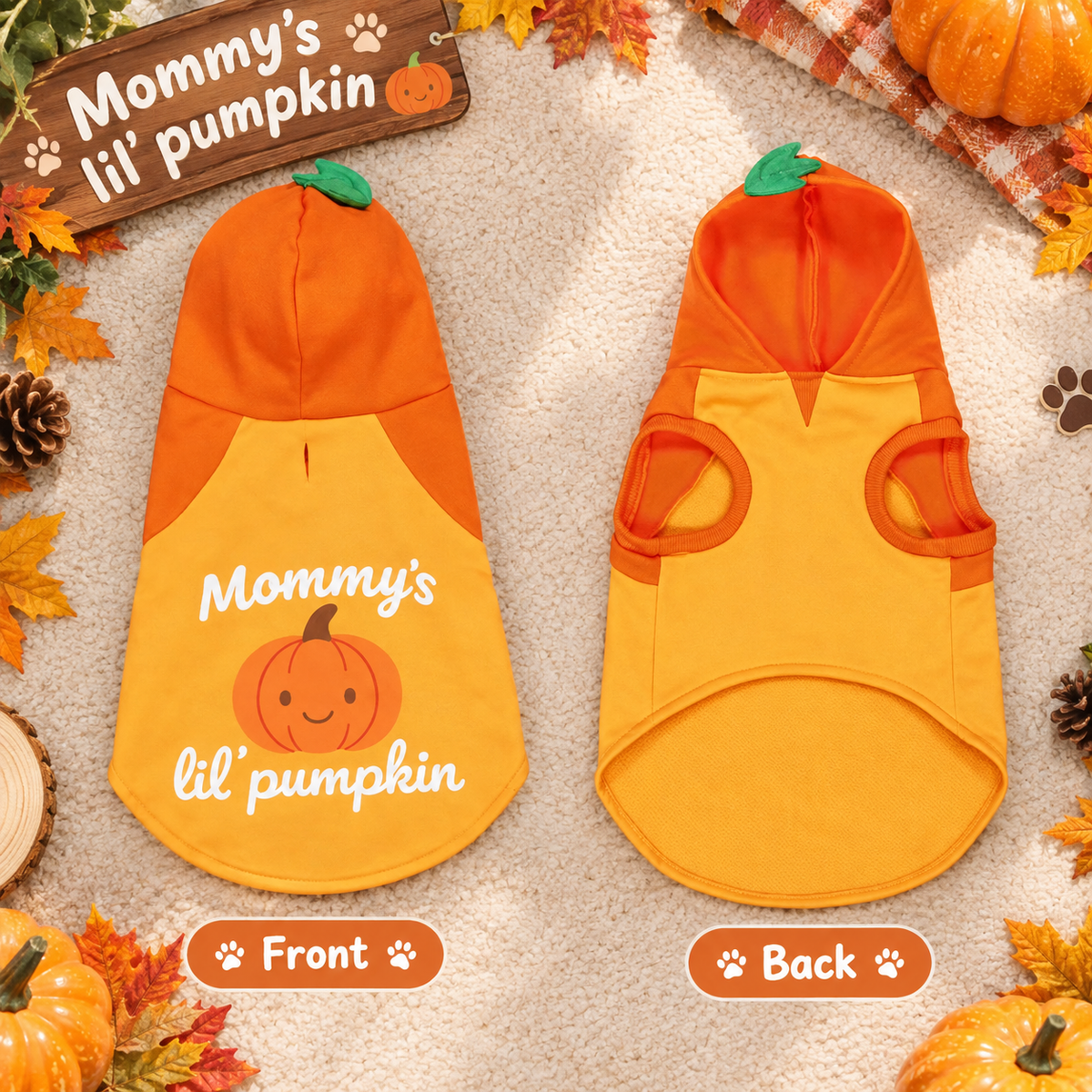 Little Pumpkin Pet Hoodie