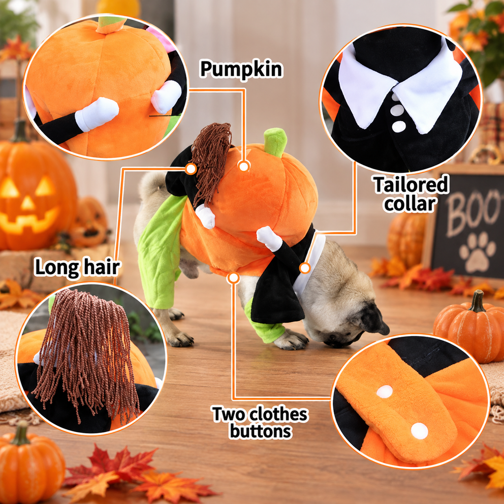 Pumpkin Carrier Dog Costume