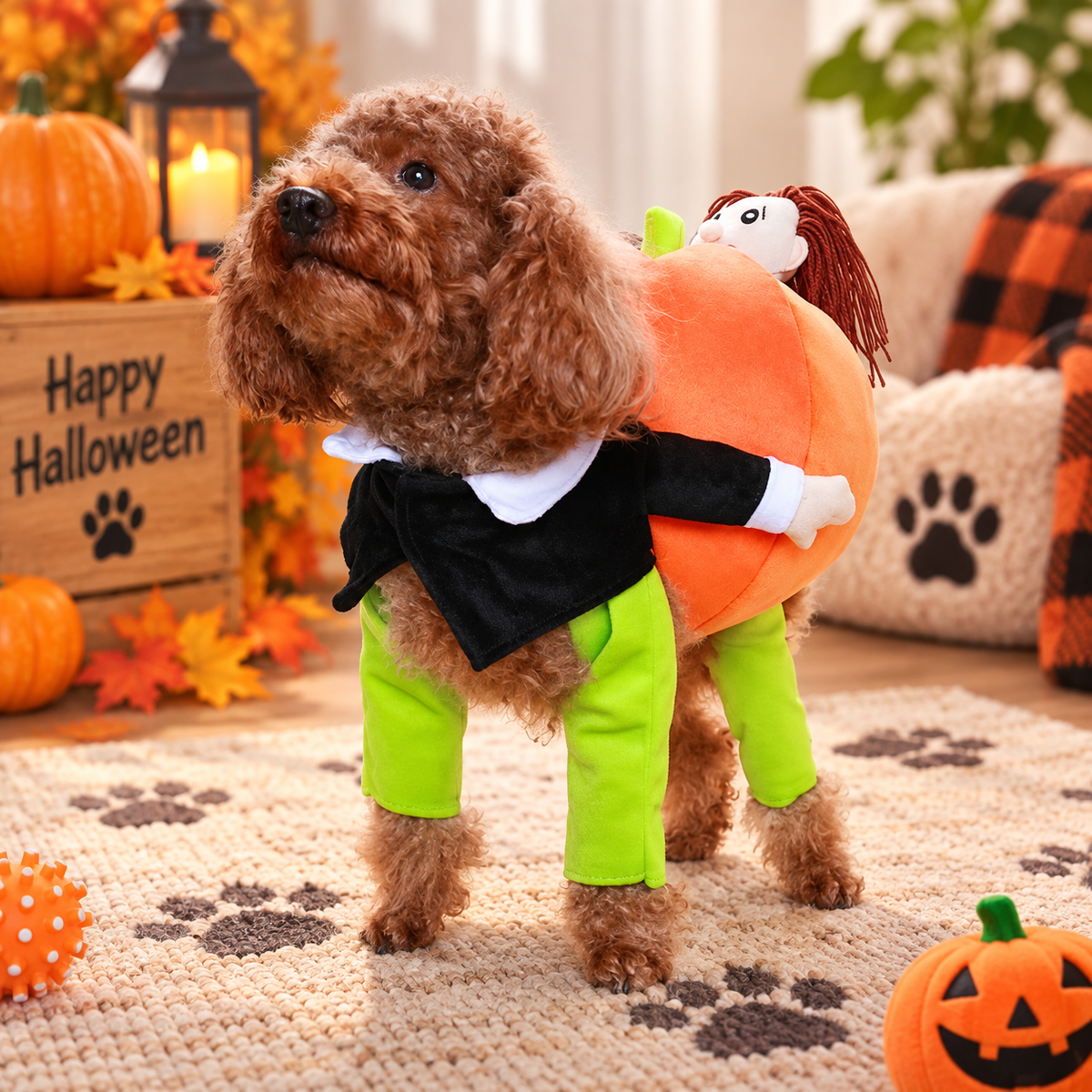 Pumpkin Carrier Dog Costume