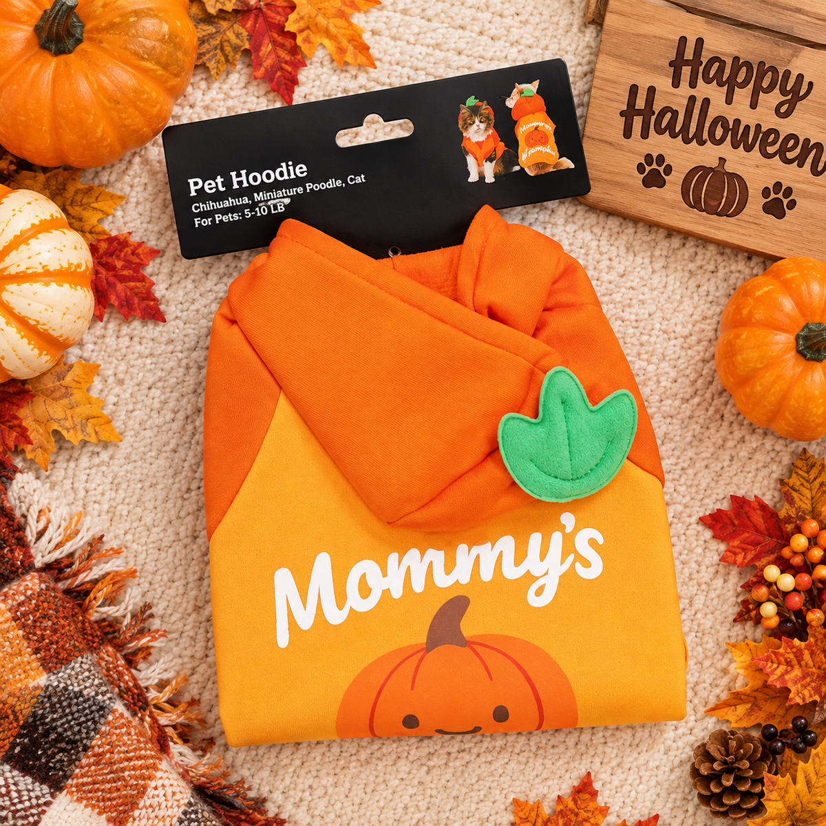 Little Pumpkin Pet Hoodie
